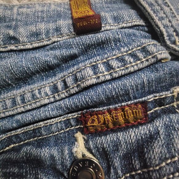 Juniors ZD Premium Denim Bermuda Shorts Rolled Raw Hem Size 5 - Picture 6 of 6